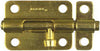 National Hardware 3 in. L Brass-Plated Steel Barrel Bolt 1 pk - Open Box