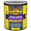 Cabot Solid Tintable 0801 White Base Water-Based Acrylic Siding Stain 1 qt. (Pack of 4)