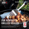 Weber Large Stainless Steel Grill Basket  13.8" x 11.8"  Ideal for Vegetables & Small Foods  Durable BBQ Accessory