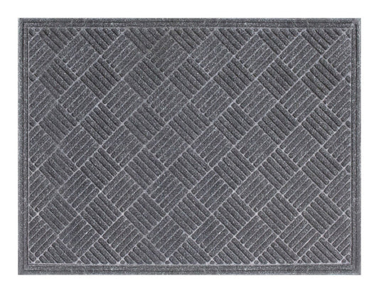 Multy Mt5001433 3' X 4' Grey Contours Floor Mat