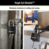 Master Lock 1-7/8 in. H x 1-3/16 in. W x 1-3/4 in. L Vinyl Covered Dual Ball Bearing Locking Padlock - Deal of The Week