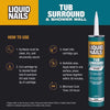 Liquid Nails Tub Surround & Shower Wall High Strength Acrylic Adhesive 10 oz (Pack of 12)