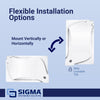 Sigma Engineered Solutions Rectangle Metal 1 gang Universal Cover