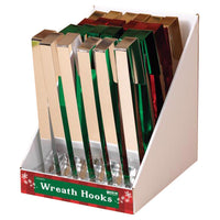 Gerson Green/Red/Gold/Silver Wreath Hooks Indoor Christmas Decor 12 in. (Pack of 24)