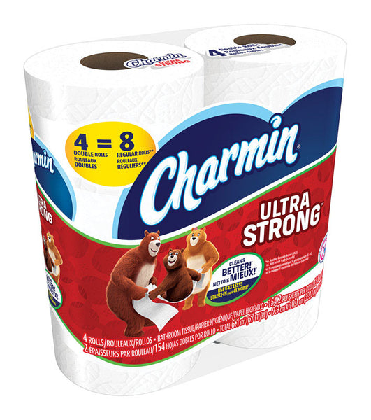 Charmin Ultra Strong Toilet Paper 4 roll 154 sheet 67 (Pack of 12)