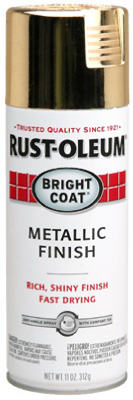 Rust-Oleum Gold Bright Coat Metallic Spray 11 oz. (Pack of 6)