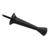 National Hardware Zinc Matte Black Rigid Door Stop Mounts to wall 0.97 in. (Pack of 5)
