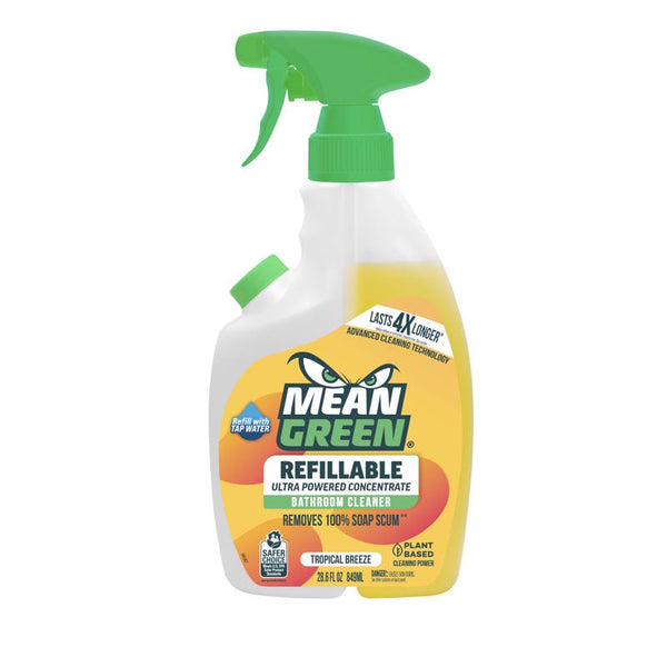 Mean Green Tropical Breeze Scent Bathroom Cleaner 28.6 fl. oz. Spray (Pack of 6)
