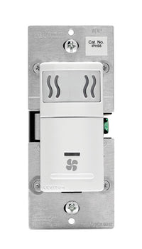 Leviton Decora 5 amps Single Pole Single Pole Humidity Sensor/Fan Control White 1 pk - Open Box