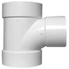 Charlotte Pipe Schedule 40 4 in. Hub X 4 in. D Hub PVC Sanitary Tee 1 pk