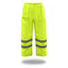 Boss Hi-Vis Insulated Yellow Polyester Rain Pants L