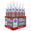 GE Silicone 1 White Silicone 1 Tub and Tile Silicone 10.1 oz. (Pack of 12)