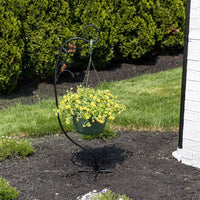 Panacea Monarch Butterflies Yard Stake Basket Hanger with Decorative Butterfly Accents Steel 40 in