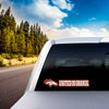 NFL - Denver Broncos 2 Piece Decal Sticker Set