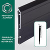 M-D Building Products Bronze Aluminum/Vinyl Sweep For Doors 36 in. L X 2.13 in.