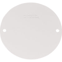 Sigma Electric Round Stamped Steel 4.13 in. H X 4.13 in. W Flat Box Cover
