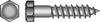 Hillman 1/2 in. X 10 in. L Hex Hot Dipped Galvanized Steel Lag Screw 25 pk