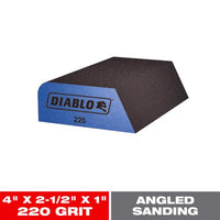 Diablo 4 in. L X 2-1/2 in. W X 1 in. 220 Grit Ultra Fine Dual Edge Sanding Sponge