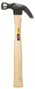 Stanley 16 oz Smooth Face Nailing Curved Claw Hammer 5-1/4 in. Wood Handle