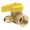 Homewerks 1/2 in. Brass Flare x FIP Ball Valve Quarter-Turn Lever For Gas