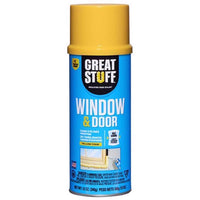 Great Stuff Window & Door Yellow Polyurethane Foam Foam Insulating Sealant 12 oz (Pack of 12)