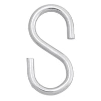 Hampton Medium Zinc-Plated Silver Steel 2.125 in. L S-Hook 55 lb. 1 pk (Pack of 20)