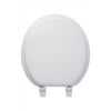 OakBrook Collection Round White Wood Toilet Seat (Pack of 6)