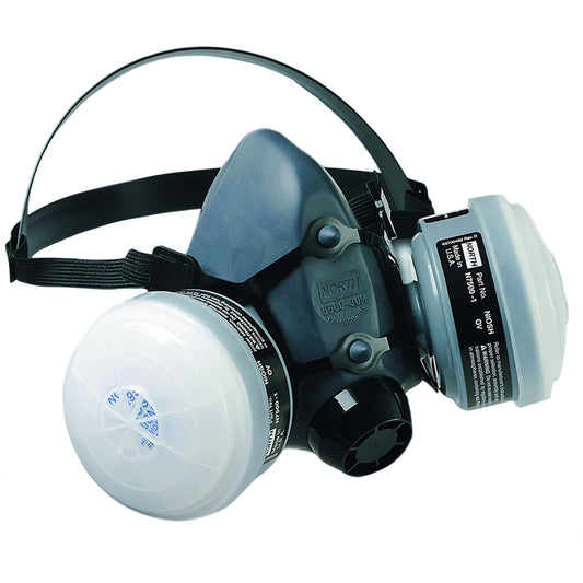 Honeywell R95 Paint Spray and Pesticide Half Mask Respirator Mask Valved Gray M 1 pc