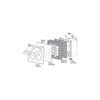 Sigma Engineered Solutions New Work 16 cu in Square Metallic Extension Ring Gray