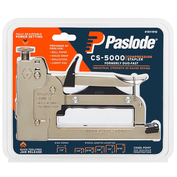 Grapadora de compresión Paslode calibre 20 de 1/2 pulg.