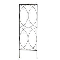 Living Accents 40 in. H Black Steel Scrollwork Trellis