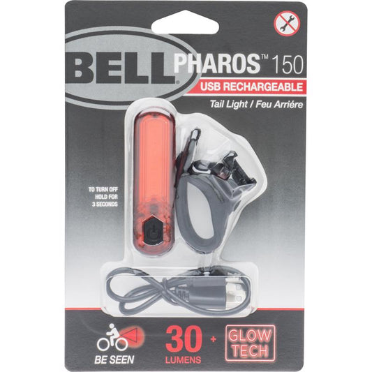Bell Sports Pharos 150 Plastic Bicycle Tail Light Black/Red