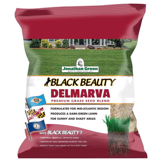 Jonathan Green Black Beauty Delmarva Mixed Sun or Shade Grass Seed 3 lb (Pack of 6)