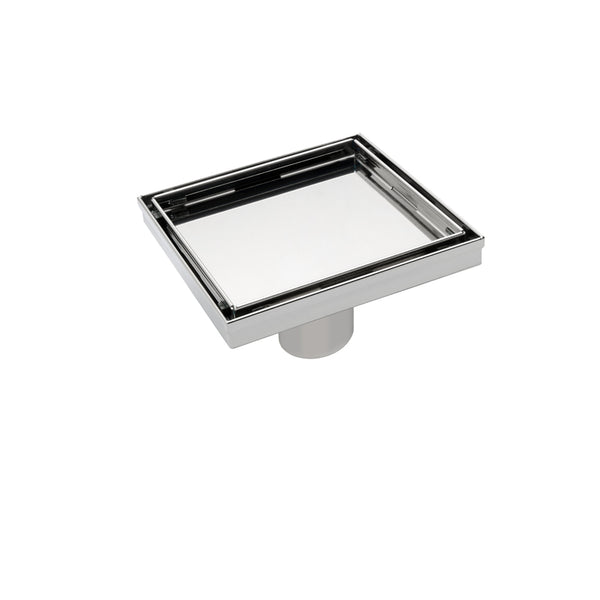 SQR SHOWER DRAIN CH 6"D