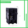 Square D 2-Pole Indoor Plug-In Circuit Breaker 80A 120/240V, 2.98 D x 3.13 H x 2 W in.