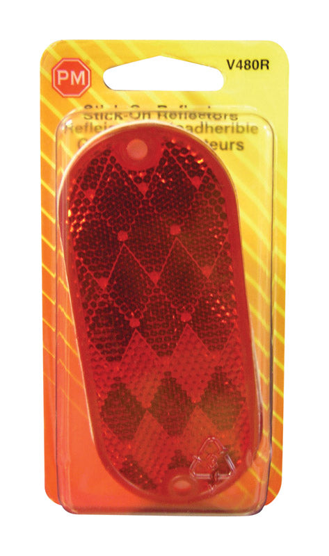 Peterson Red Oblong Reflector 1 pk