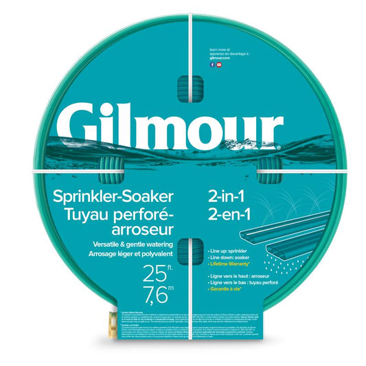 Gilmour 3/8 in. D X 25 ft. L Sprinkler/Soaker Hose