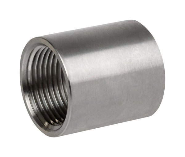 Acoplamiento de acero inoxidable Smith-Cooper de 1-1/2 pulg. FPT x 1-1/2 pulg. D FPT