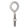 Hampton 3/8 in. x 4 in. L Stainless Steel Eyebolt Nut Included (Pack of 5)