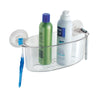 InterDesign Power Lock Shower Basket 5.2 in. H x 4.8 in. W x 10.4 in. L Clear Plastic (Pack of 4)