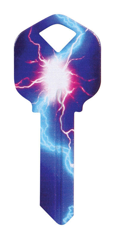 Hillman Wackey Lightning House/Office Universal Key Blank Single (Pack of 6).