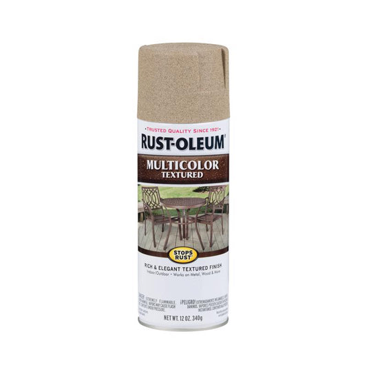 Rust-Oleum Desert Bisque Textured Spray Paint 4 to 8 sq. ft. Coverage, 12 oz. (Pack of 6)