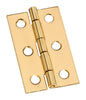 National Hardware 2 in. L Solid Brass Narrow Hinge 1 pk