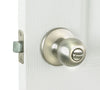 Kwikset  Polo  Satin Nickel  Steel  Privacy Knob  3  Right or Left Handed