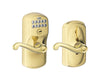 Schlage Bright Brass Steel Electronic Keypad Entry Lock