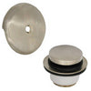 Danco 2-3/4 in. Brushed Nickel Gray Round Brass