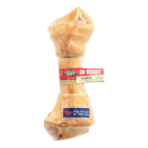 Hueso de cuero crudo Good Buddy de Castor y Pollux, de pollo, caja de 8 (paquete de 8)