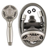 Waterpik Brushed Nickel 12 settings Showerhead Combo 1.8 gpm