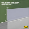 M-D Building Products 4 in. H X 0.08 in. W X 60 ft. L Dry Back Silver Gray Vinyl Wall Base