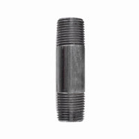 B&K Mueller 1/4 in. MPT x 3 in. L Black Steel Nipple (Pack of 5)